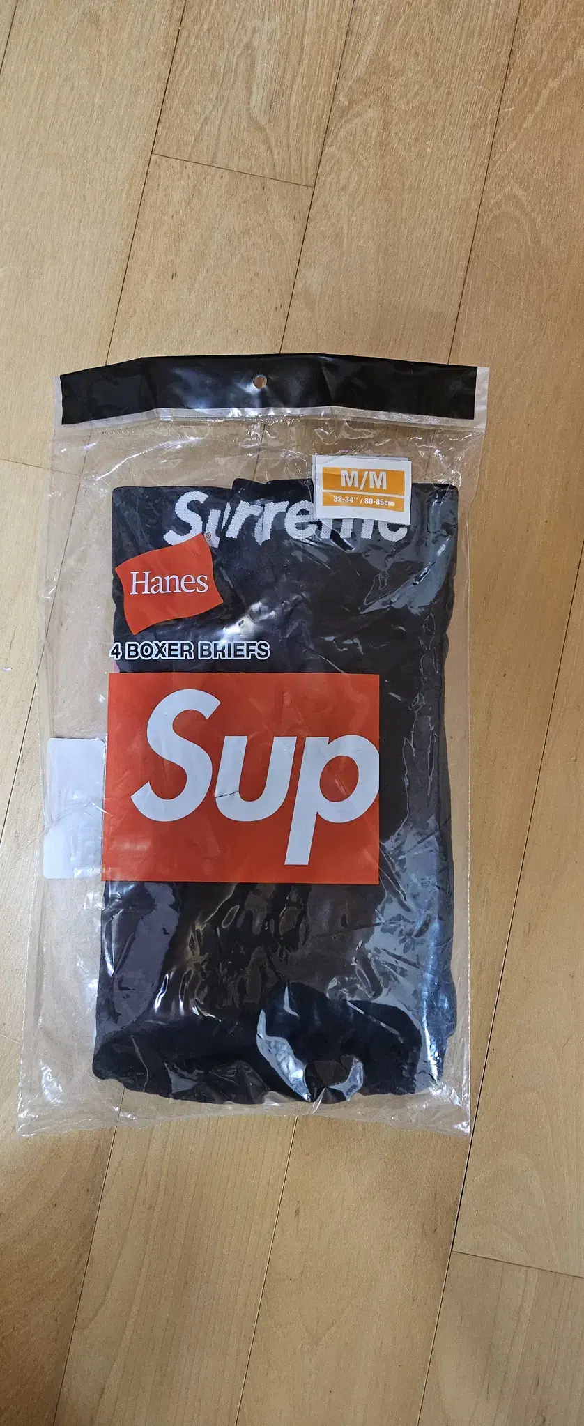 Supreme 슈프림 헤인즈 박서 브리프 블랙(M)